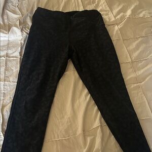 Black Patterned Leggings
